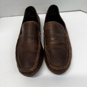 Cole Haan Dark Brown Leather Slip-On Loafers size 11.5